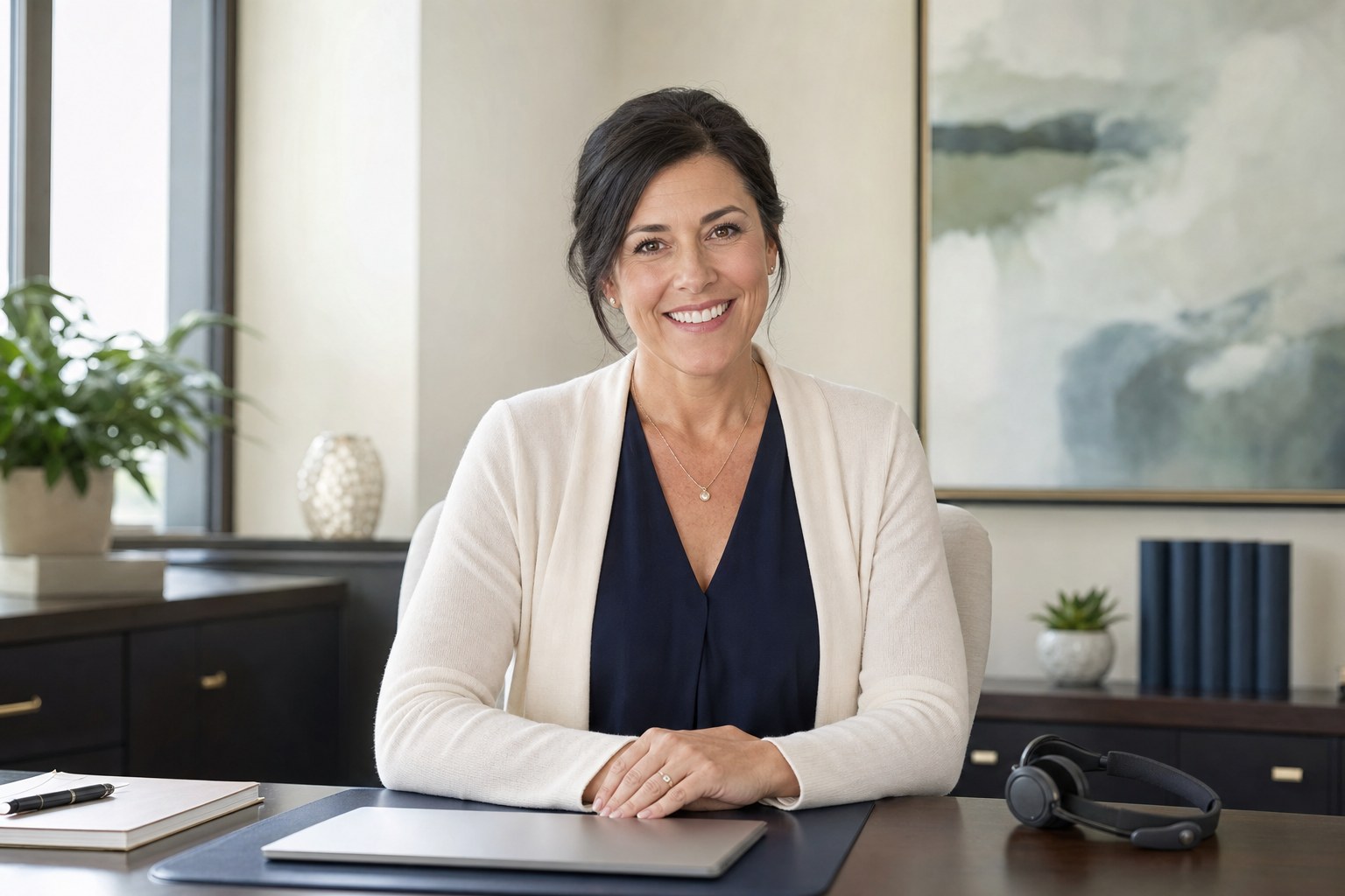 Lupe Navarro at the Wrenholt Financial Planning front desk
